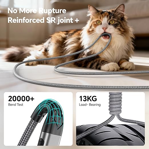 USB to USB C Cable, 2Pack 10FT USB A to Type C Charger Cord, Data Sync Nylon Braided Type C Fast Charging Cable for Phone 17 Pro Max/17/ 16e/16/15 Pro/15/Android/Samsumg G Alaxy S25 S24- Grey