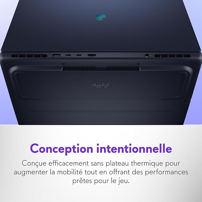 Alienware 16 Aurora Laptop AC16250-16-inch 16:10 WQXGA Display, Intel Core 7-240H Series 2, 16GB DDR5 RAM, 1TB SSD, NVIDIA GeForce RTX 5060 8GB GDDR7, Windows 11 Home, Onsite Service - Blue