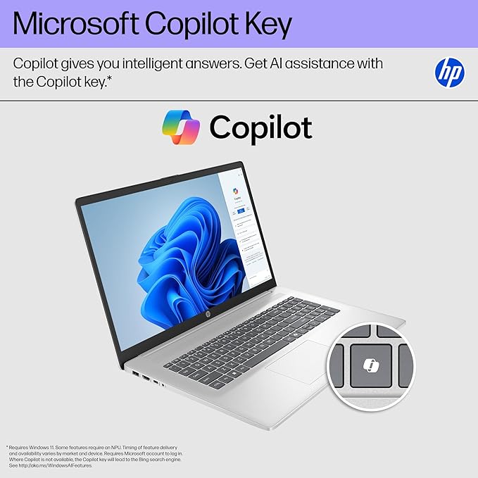 HP 2025 17.3 Touchscreen Laptop Computer, 17.3" 250 nits Anti-Glare Display, AMD Ryzen 5 (6-Core), 64GB RAM+2TB SSD, Windows 11 Pro, Fast Charge, AMD Radeon Graphics, Wi-Fi 6, w/Accessories