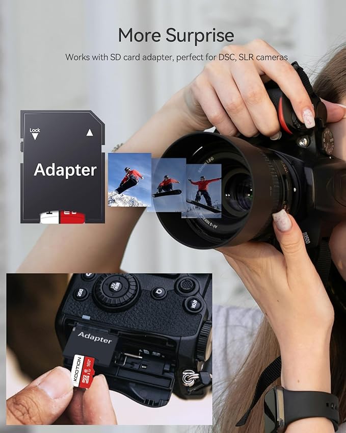 KOOTION 10 Pack 16GB Micro SD Card Class-10 Micro SDHC Card 16 gb UHS-I High Speed TF Card R Flash C10 U1 Memory Card