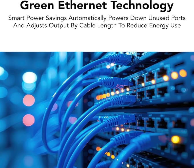 Intellinet 16 Port Gigabit Ethernet Switch – 10 / 100 / 1000 Mbps – Unmanaged,Metal Housing, Fanless Quiet, Long Distance, VLAN & Extend Mode – for Computer Desktop Networking-3 Yr Mfg Warranty–561815