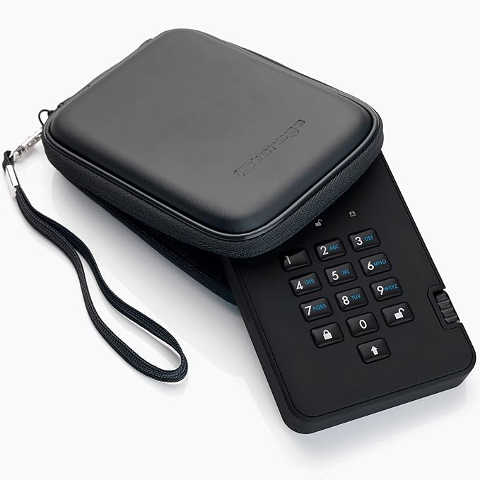 iStorage diskAshur2 SSD 2TB | Secure Portable Solid State Drive | Password protected | Dust/Water-Resistant | Hardware encryption