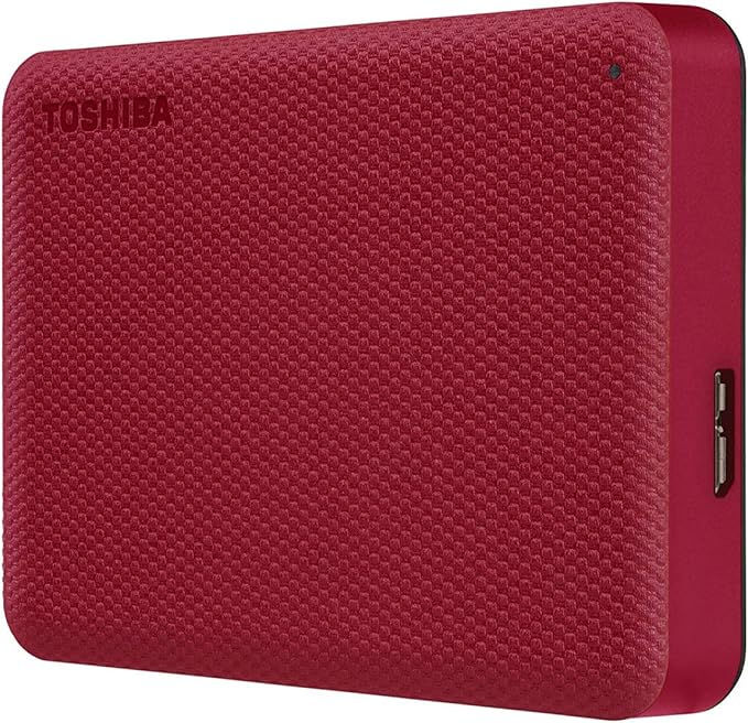 Toshiba Canvio Advance 4TB Portable External Hard Drive USB 3.0, Red - HDTCA40XR3CA