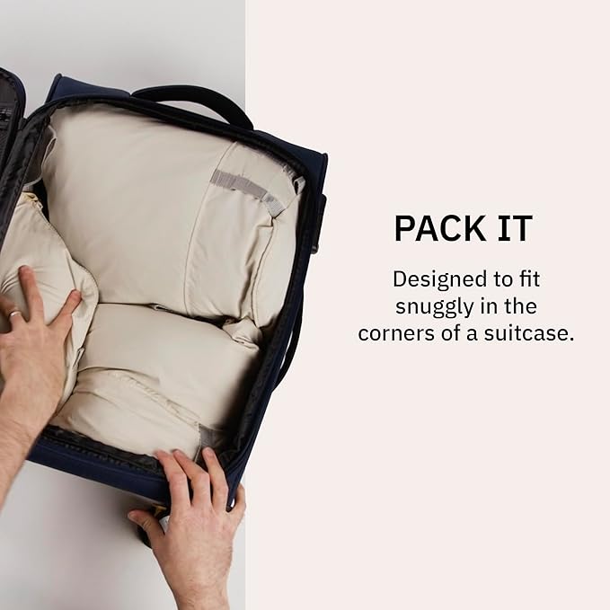 trtl Packing Pods, Coconut - Packing Cubes for Travel - Organizer Bags for Luggage to Maximize Space in Suitcase - Travel Packing Organizers - Includes Carry Strap - Comes with 3 Cube Sizes - 3 Pack