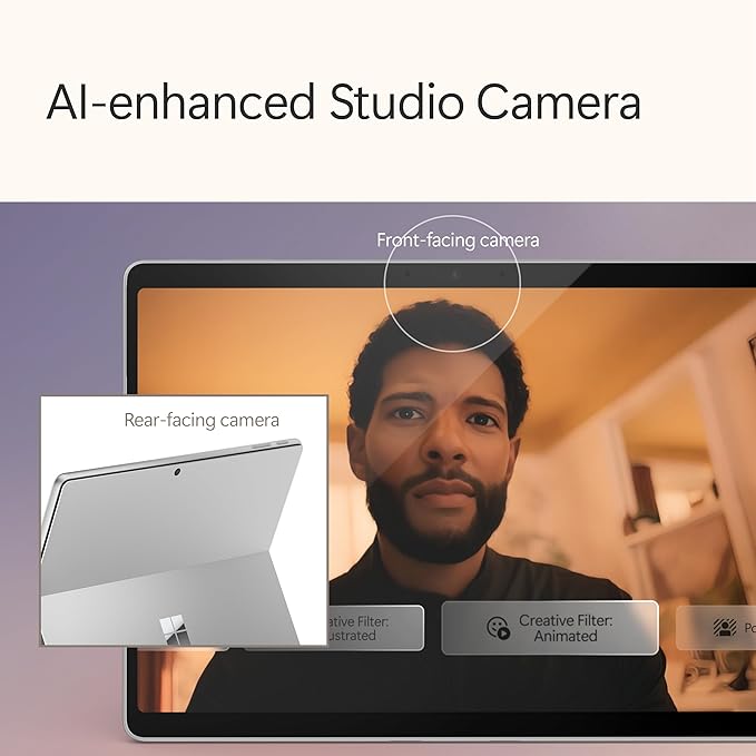 Microsoft Surface Pro 2-in-1 Laptop/Tablet (2024), Windows 11 Copilot+ PC, 13" Touchscreen OLED Display, Snapdragon X Elite (12 Core), 32GB RAM, 1TB Storage, Platinum