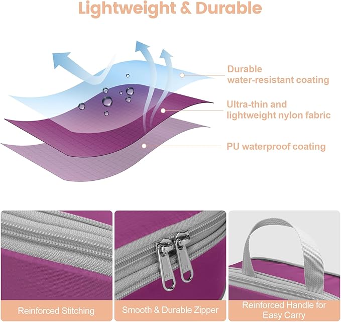 Cambond Compression Packing Cubes for Travel Women - Travel Bags Luggage Organizers Travel Essentials Compression Cubes for Travel Carry on Suitcases Organizer