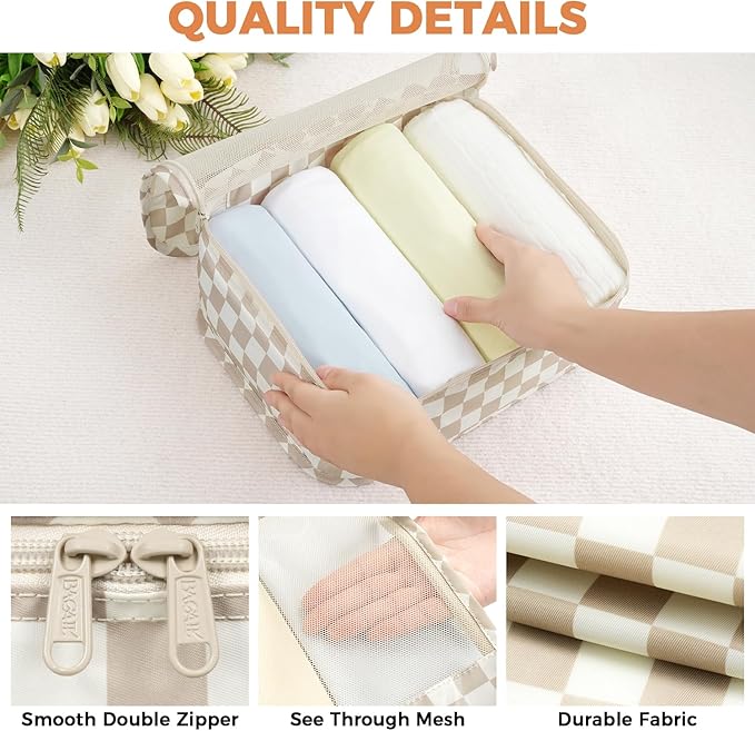 BAGAIL 9 Set Packing Cubes Luggage Packing Organizers for Travel Accessories