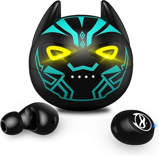 Gaming Earbuds Kids Bluetooth Earbud 5.3 in-Ear Headphones with Mic 36H Playtime IPX6 Waterproof Touch Control HiFi Stereo LED Display Kids Wireless Ear Buds