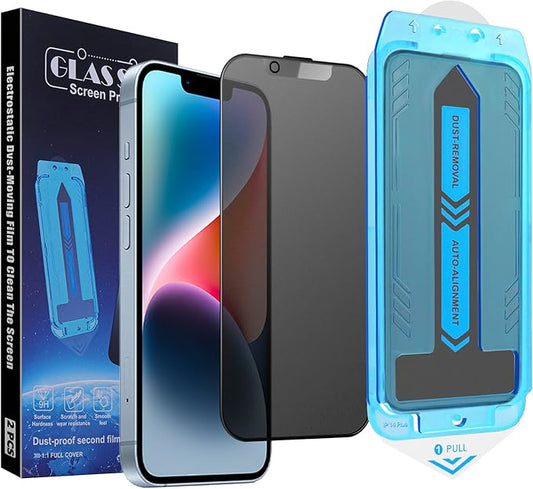 2-Pack Matte Privacy Screen Protector for iPhone 13 Pro Max/iPhone 14 Plus, Anti-Glare Display Filter, No Bubbles, High Definition Clear, Easy Installation