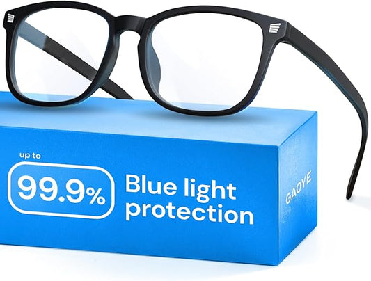 Gaoye Blue Light Glasses for Computer & Gaming - Anti UV Ray Lenses, Scratch-Resistant & Comfort Fit