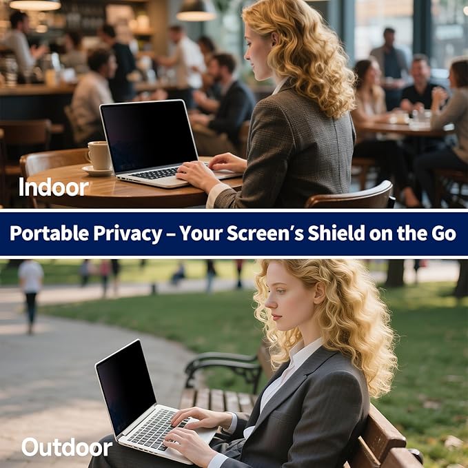 Magnetic Privacy Screen for 16 Inch MacBook Pro (2021-2024, M1, M2, M3, M4, Pro, Max), Removable Matte Computer Privacy Shield Anti Glare Blue Light Filter, Anti-Spy for Mac 16.2'' Protector