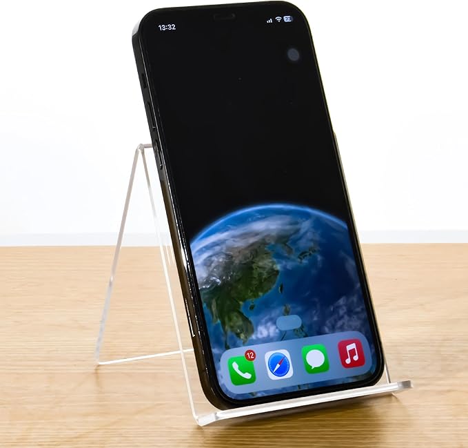 Cell Phone Stand, Desk Accessories - Clear Office Cell Phone Holder, Acrylic Phone Stand, Desktop, Acrylic Office Desk Accessories, Office Decor, Suitable for iPhone 17 Pro Max, 4-8'' Phone