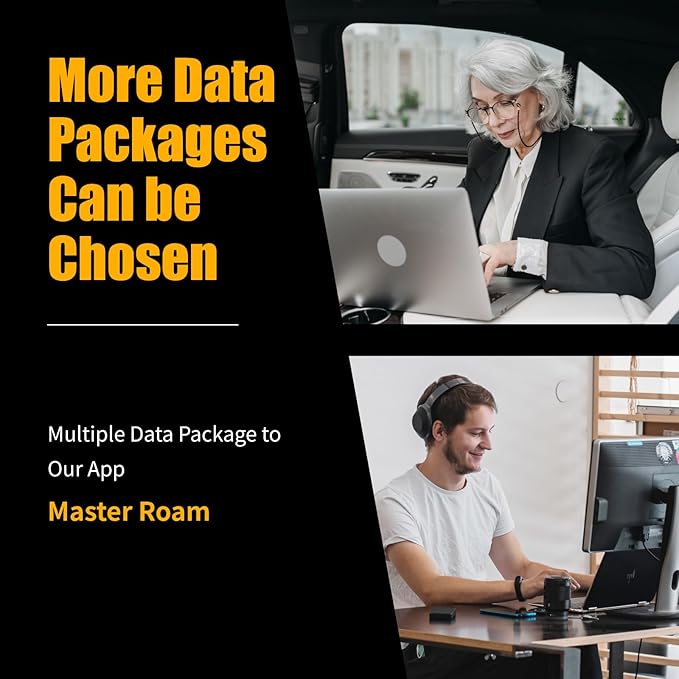 Global Travel Mobile Hotspot Device 4G Pocket Router No Roaming fee Built-in SIM Card No Need Physical Card No Contract 150 Countries Travel Portable WiFi Hotspot 300GB for US