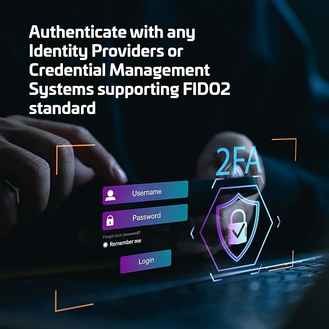 Thales - SafeNet eToken FIDO - FIDO2 Certified Security Key - Passwordless Phishing-Resistant Authentication for Web Apps, Devices & Desktops - USB-A