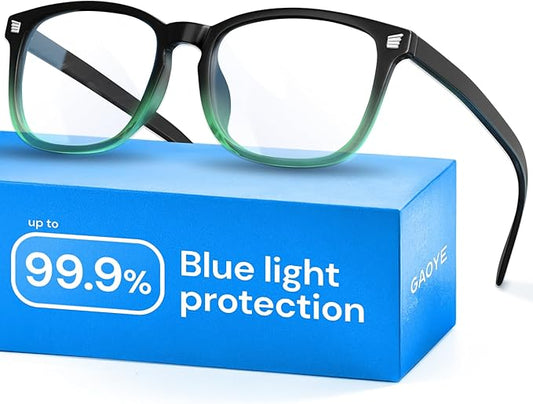 Gaoye Blue Light Glasses for Computer & Gaming - Anti UV Ray Lenses, Scratch-Resistant & Comfort Fit