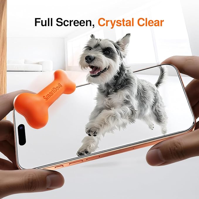 SMARTDEVIL 2 Pack Screen Protector for iPhone 17 Pro, 9H Hardness Military Grade Shatterproof HD Tempered Glass, Easy to Install, Bubble-Free and-Dust-Free Box