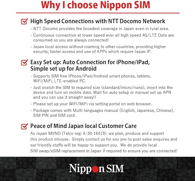 [eSIM] Japan eSIM 180 Days Data Only SIM | 30GB High-Speed 4G LTE + Unlimited Data at Reduced Speed | No Roaming Needed for Faster, Safer Access | Hotspot tethering Supported | Docomo | Made in Japan
