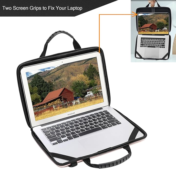 Laptop Case Hard Shell Laptop Bag for Men Women with Shoulder Strap