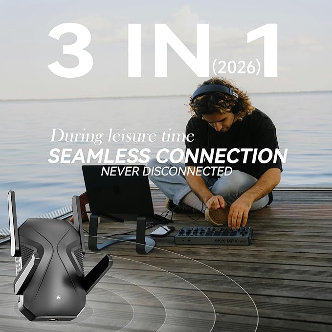 2026 WiFi Extender Signal Booster, 10X Faster WiFi 6 Extender, 18899 sq.ft. Internet Repeater for Home, Dual-Band Network Extender, Wireless Router Signal Amplifier w/Gigabit Ethernet Port, Easy Setup