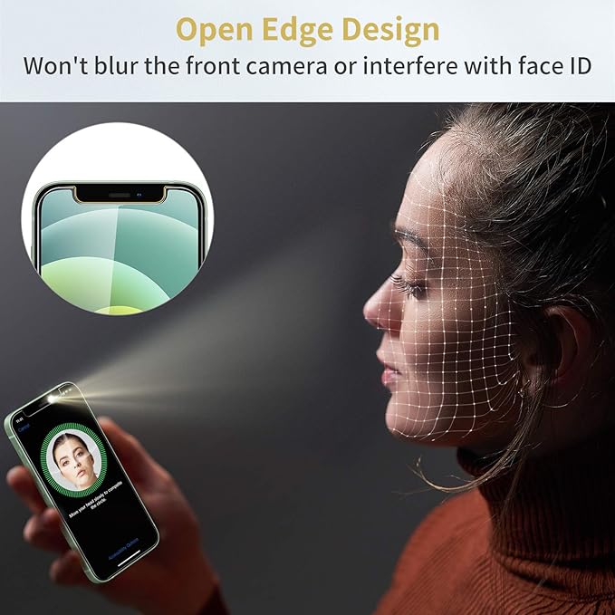 UNBREAKcable 3-Pack Screen Protector for iPhone 12 mini, Double Shatterproof Tempered Glass [Easy Installation] [9H Hardness] [99.99% HD Clear] [Case Friendly] for iPhone 5.4 inch