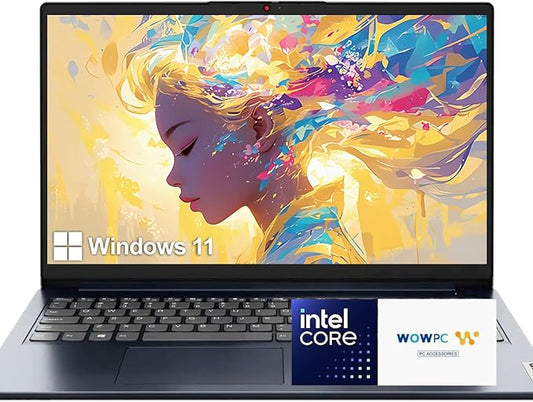 Lenovo Laptop for Business and Student | Intel Core |15.6 Anti-Glare Screen | 1 Year Office 365 | 20GB RAM | 1TB SSD + 128GB eMMC | 1TB Cloud Storage | 11HR Battery | Windows 11 | WOWPC Recovery USB