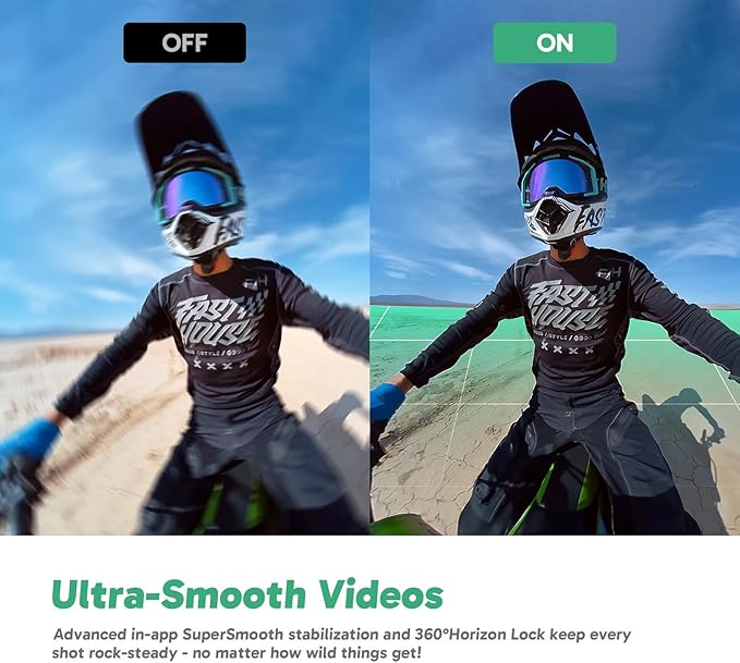 AKASO 360 Weatherproof 360° Action Camera - 5.7K 360 Video with 1/2" 48MP Sensors, 72MP 360 Photo, SuperSmooth, Invisible Selfie Stick Effect, 360° Horizon Lock, AI Tracking with 128GB MicroSD Card