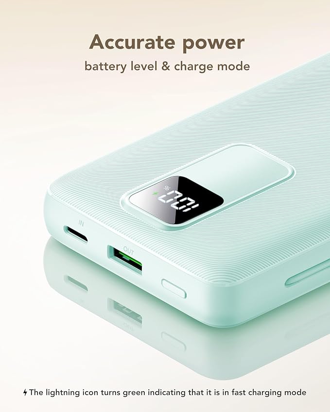 Charmast Portable Charger with Built-in Cables and Wall Plug, 20000mAh 20W USB C Power Bank Fast Charging Battery Pack Compatible with iPhone iPhone 16/15/14/13 Series, Samsung Google iPad etc