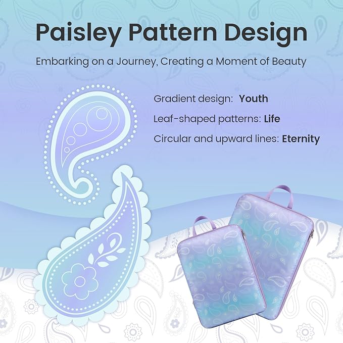 Cambond Compression Packing Cubes for Travel Women - Travel Bags Luggage Organizers Travel Essentials Compression Cubes for Travel Carry on Suitcases Organizer