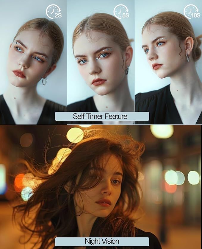 FLATIC Digital Camera, 4K 64MP Cameras for Photography with 64GB Card, 18X Zoom Autofoucs Vlogging Camera for YouTube with 180° Flip Screen, Compact Vlog Travel Camera Kit for Beginner, Teens