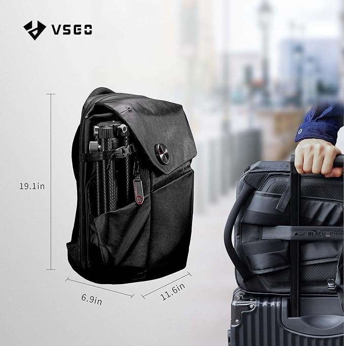 VSGO 25L Professional Camera Backpack, Extra Large Capacity, Travel & Commuting Backpack,Compatible with Canon, Fujifilm, Nikon, 17.3-Inch Laptops