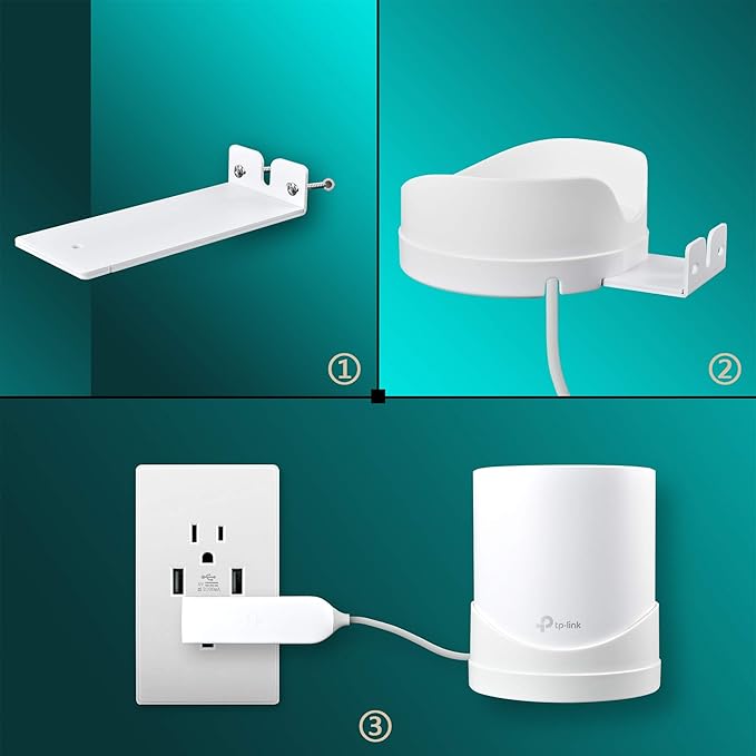 Wall Mount Bracket for Deco X55, X55 Pro, X20, X50, X60 Mesh WiFi System（2 Pack