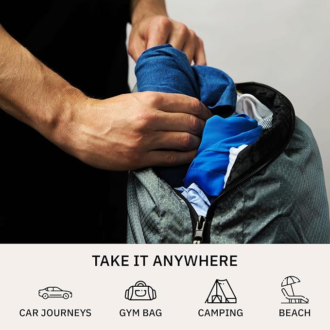 trtl Packing Pods, Grey- Packing Cubes for Travel - Organizer Bags for Luggage to Maximize Space in Suitcase - Travel Packing Organizers - Includes Carry Strap - Comes with 3 Cube Sizes - 3 Pack