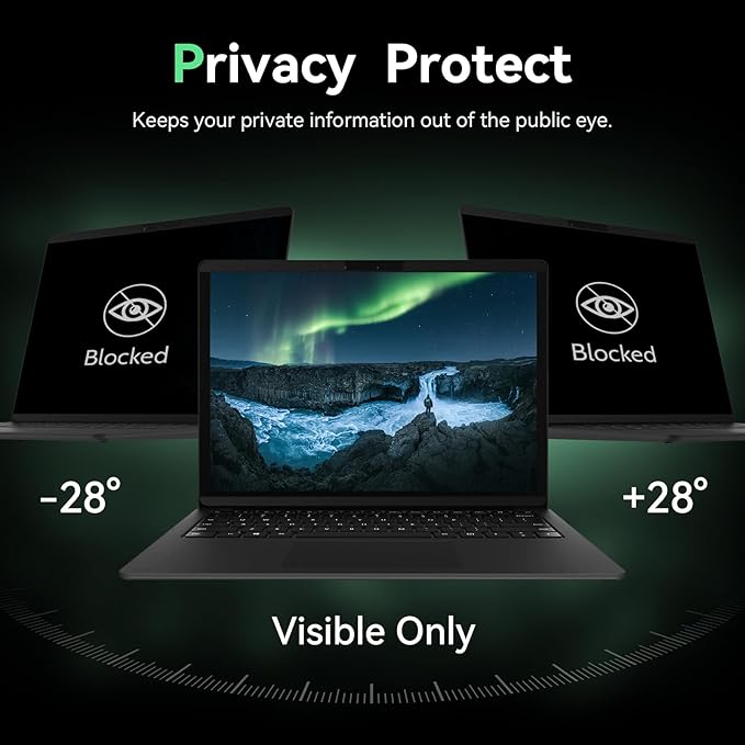 Magnetic 15 Inch Surface Laptop 5 Privacy Screen for Microsoft Surface Laptop 5/4/3/2/1, Removable Anti-Spy Filter Black Security Film, Anti Blue Light Filter Reusable Shield, Matte Bubble Free Guard