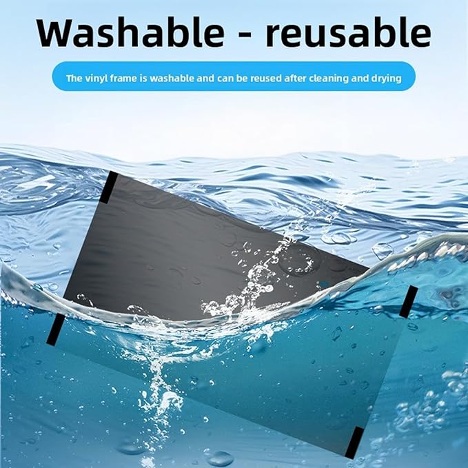 Jiawu 23 Inch Computer Privacy Screen Filter, Anti Anti Monitor Protector with Magnetic Attachment and Clips, for 16:9 Widescreen Laptop Desktop Monitor