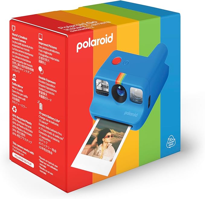 Polaroid Go Generation 2 - Mini Instant Film Camera - Blue (9147) - Only Compatible with Go Film