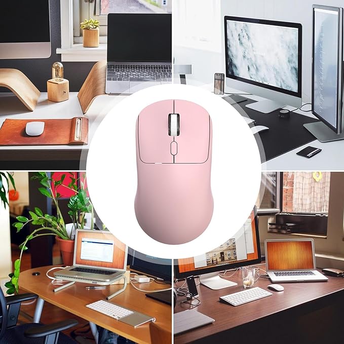 Wireless Mouse – Quiet Click 2.4G | USB Receiver Mouse for Laptop, Notebook, PC | Adjustable DPI, Ergonomic Design, Silent, Ideal Office, Home, and Travel Use | AA Battery