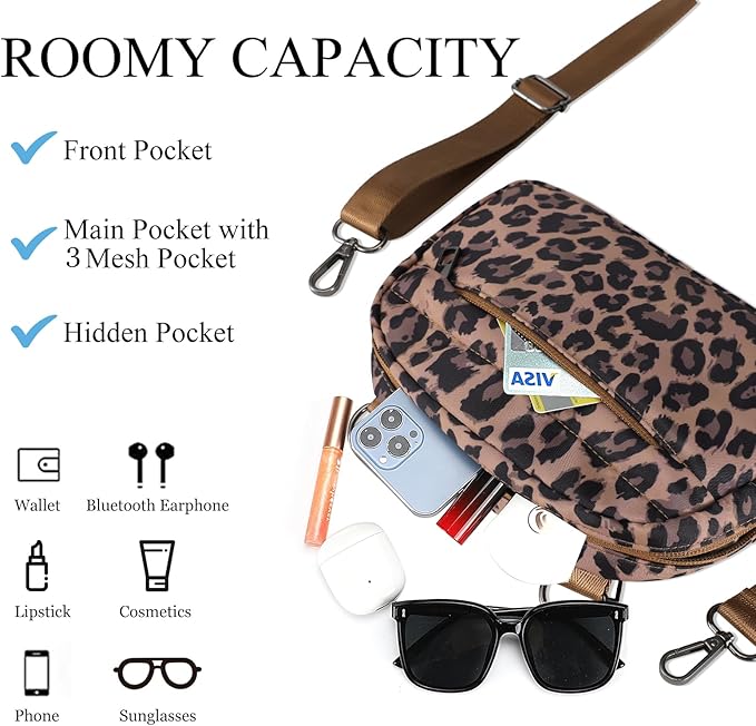 MAXTOP Small Crossbody Bags for Women Belt Bag Fanny Pack with Adjustable Strap