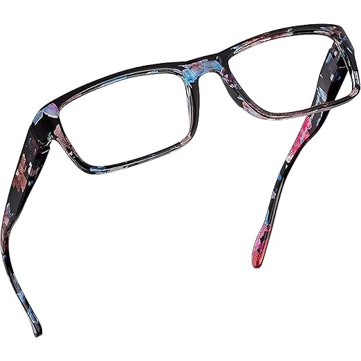 Readerest 2.75 Blue Light Reading Glasses - Lightweight Computer Glasses - Eye Strain, UV Glare Protection (Floral)