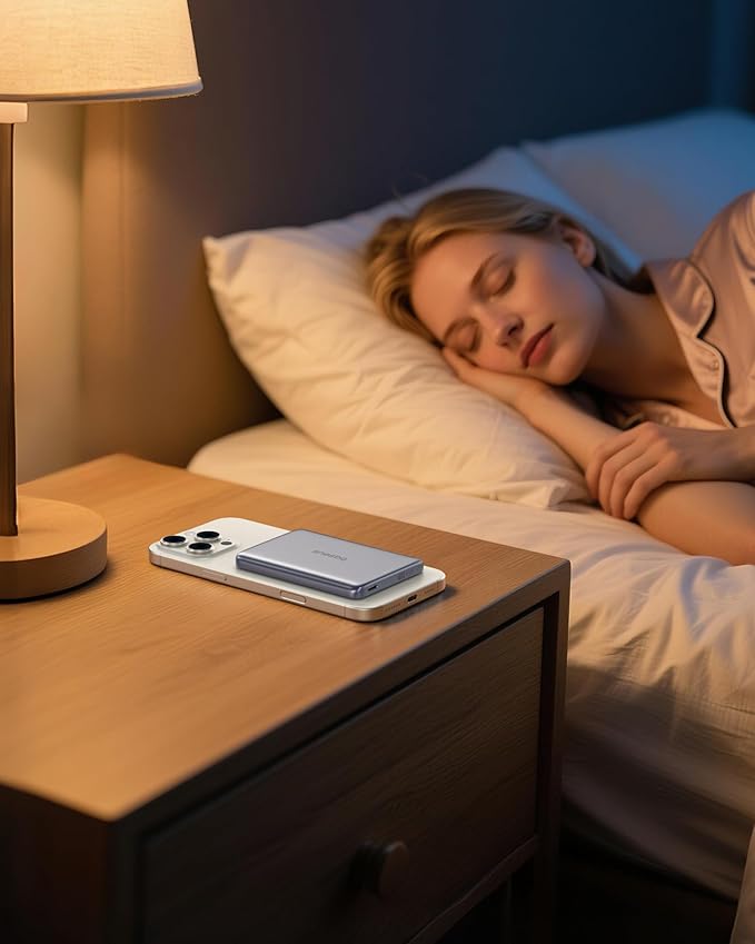 Baseus Picogo Magsafe Portable Charger, Qi2 15W 0.5" Ultra Slim 10000mAh Wireless Power Bank, 27W Fast Charging Magnetic Battery Pack with USB-C for iPhone 17 Pro Max/17 Pro/Air/16/15/14/13/12