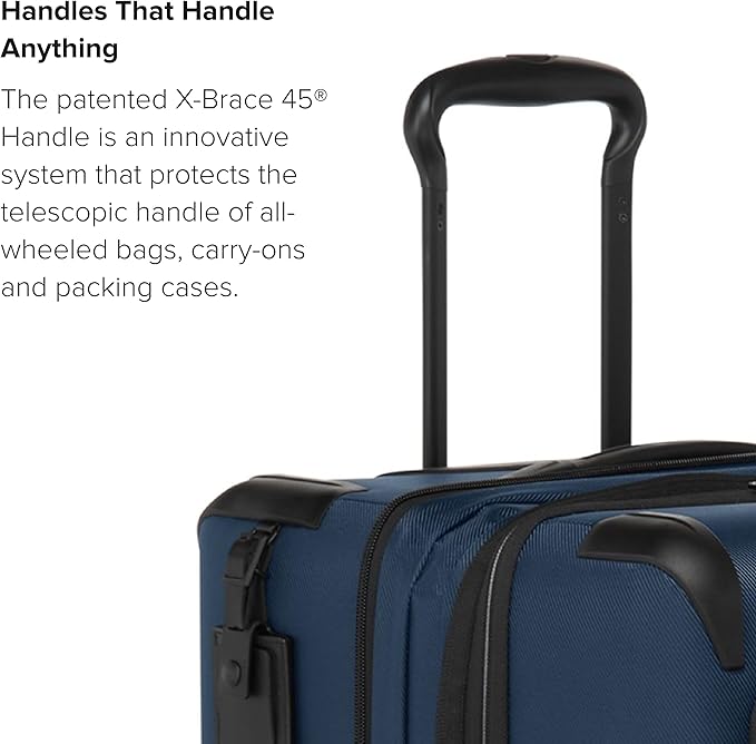 TUMI - Aerotour 4 Wheel Expandable Luggage - Men's and Women's Lightweight Business and Leisure Travel Suitcase - 26" Short Trip Expandable Packing Case, Navy