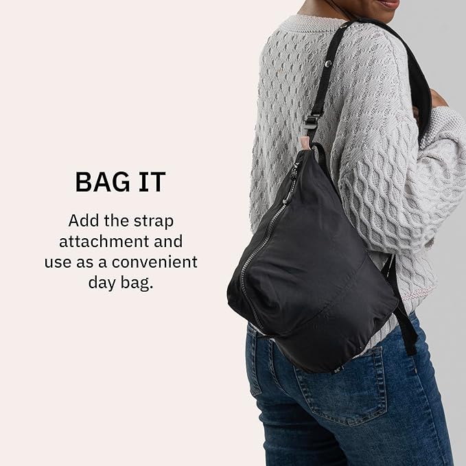 trtl Packing Pods, Black - Packing Cubes for Travel - Organizer Bags for Luggage to Maximize Space in Suitcase - Travel Packing Organizers - Includes Carry Strap - Comes with 3 Cube Sizes - 3 Pack