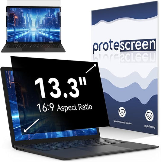 13.3 Inch Laptop Privacy Screen Compatible With Lenovo Hp Dell Acer Asus Thinkpad Envy Xps, 16:9 Aspect Removable Anti Glare Blue Light Filter Protector,13 in Computer Monitor Privacy Shield
