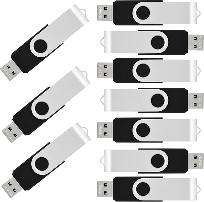 10 Pack 32GB USB Flash Drives Bulk 32GB Flash Drive 10 Pack USB Thumb Drive USB2.0-Black