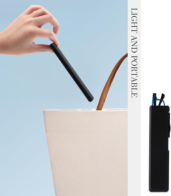 Ultra thin Lightweight Folding Reading Glasses Women Men TR90 Blue Light Blocking Anti UV/Eyestrain Foldable Compact Computer Readers Portable Unique Stretchable Slim Flat case Blue +2.0