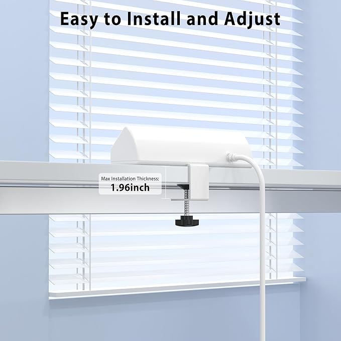 Jgstkcity Desk Clamp Power Strip,45W Fast Charging Station,4 USB-C,4 USB-A,Desk Mount Surge Protector,1875W Extension Cord with Multiple Outlets,ETL Listed,for Home Office Dorm Room,White,6 FT