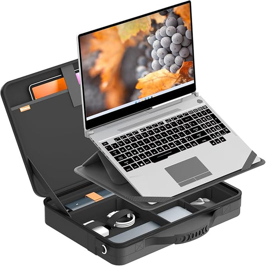 Smatree MobileBase Laptop Shoulder Case with Stand for 15.6 inch MSI WS66 10T/11U, for Prestige 15/Stealth GS66/Delta 15/Summit B15 A11M, for Modern 15/15A/15H(Not fit MSI 16inch) (A485S)