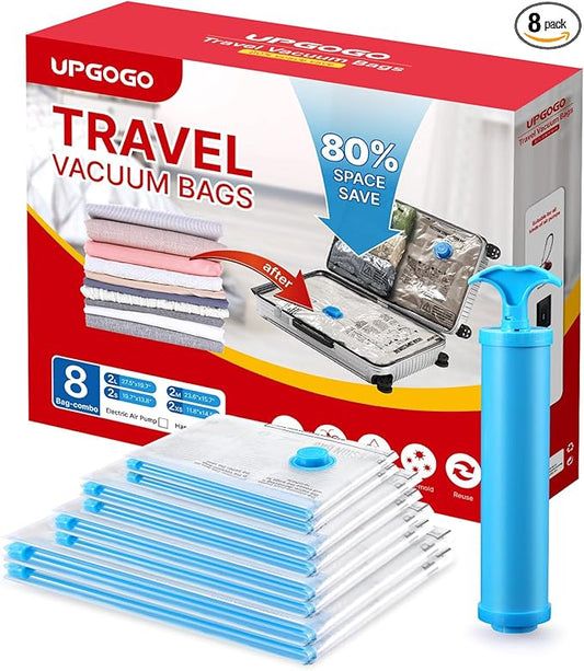 Vacuum Bags for Travel - Space Saver Combo 8 Pack