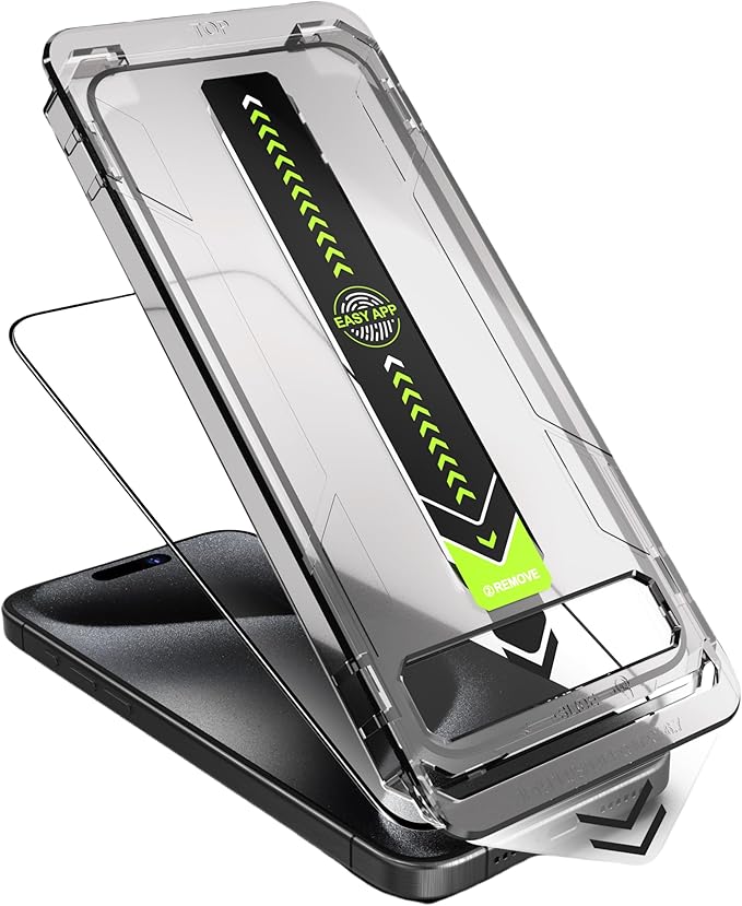 2 Pack Screen Protector for i phone 17 Pro Max Series Tempered Glass Screen Protector, Protector de Pantalla, 9H Hardness, Bubble-Free, Easy Install Kit（ i phone 17 Pro Max