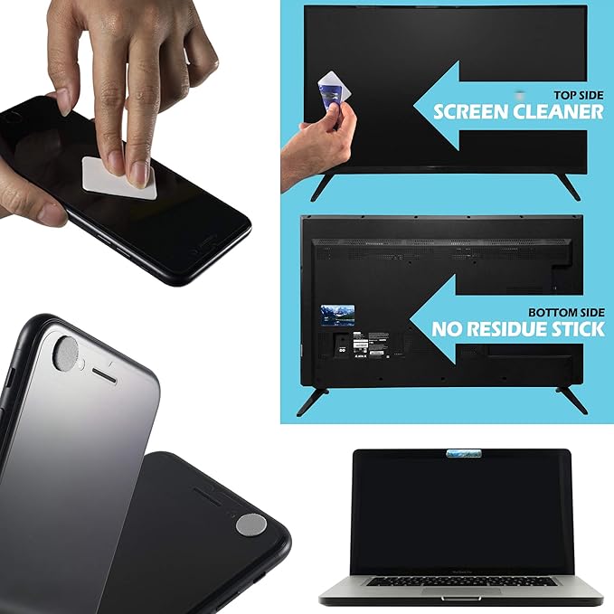 Webcam Covers - Laptop Webcam Cover - Tablet Webcam Covers - Smart TV & for Every Size Webcam on Any Device - Reusable/Multi-use – Protect Your Privacy with Gecko - Mountain