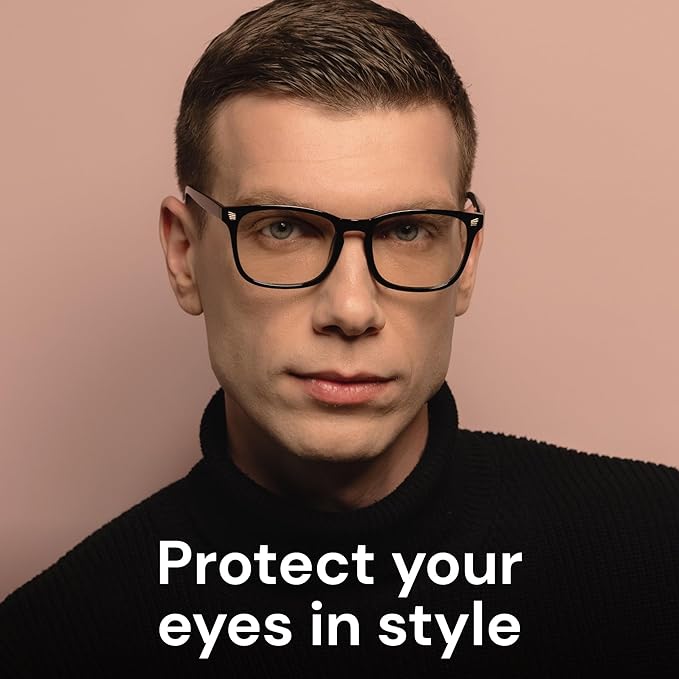 Gaoye Blue Light Glasses for Computer & Gaming - Anti UV Ray Lenses, Scratch-Resistant & Comfort Fit